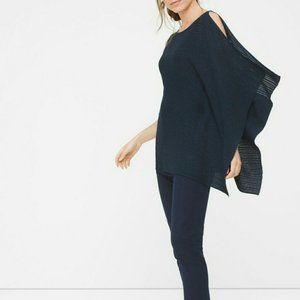 NWOT WHBM Asymmetric Sleeveless Draped Poncho Sweater XS